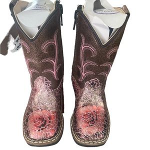 BNWT Old West girls cowgirl cowboy boots size 4.5 baby toddler size